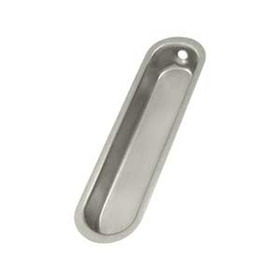 4" Oblong Flush Pull - Brushed Nickel