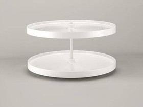 Independently Rotating Polymer 2 Shelf Set, Full Circle - LD-2062-BM