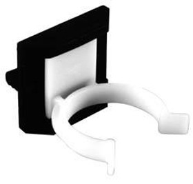 Toekick Clip, groove mounted, plastic, black - 63745915