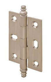 Mortised Decorative Butt Hinge - Brushed Nickel - HAF-35436600