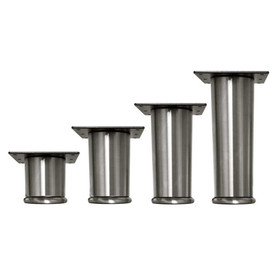 3" Dia. Stainless Steel Furniture Leg with Foot-776