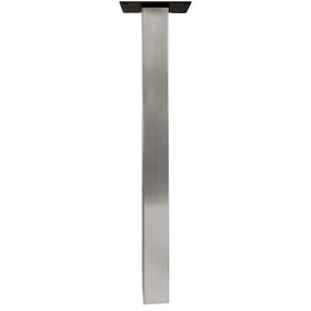 2 inch square stainless leg with mounting plate