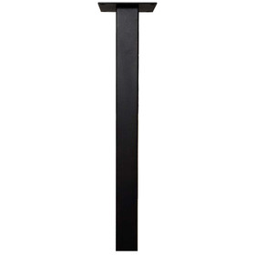 2" Square Table Leg - Black