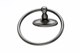 Top Knobs - Bath Ring - Antique Pewter - Oval Back Plate (TKED5APC)