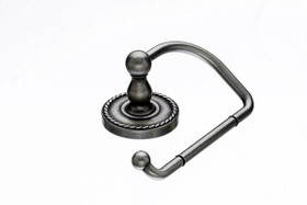 Top Knobs - Bath Tissue Hook - Antique Pewter - Rope Back Plate (TKED4APF)