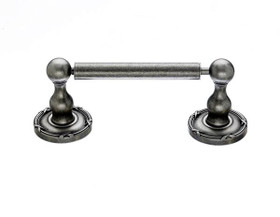 Top Knobs - Bath Tissue Holder - Antique Pewter - Ribbon Back Plate (TKED3APE)