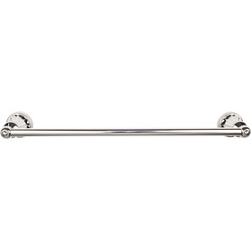 Top Knobs - Bath Single Towel Rod - Polished Nickel (TKHUD10PN)