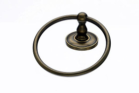 Top Knobs - Bath Ring - German Bronze - Plain Back Plate (TKED5GBZD)