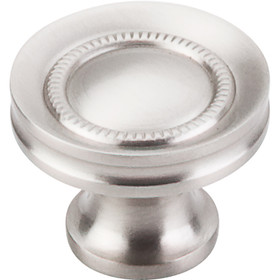 Top Knobs - Button Faced Knob  - Brushed Satin Nickel (TKM292)