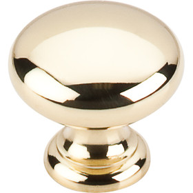 Top Knobs - Mushroom Knob  - Polished Brass (TKM279)