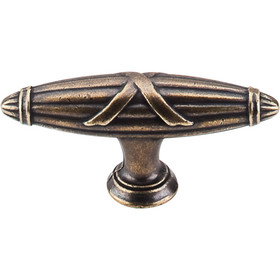 Top Knobs - Ribbon & Reed T-Pull   - German Bronze (TKM930)