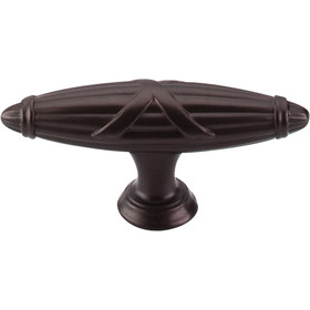 Top Knobs - Ribbon & Reed T-Pull   - Oil Rubbed Bronze (TKM931)