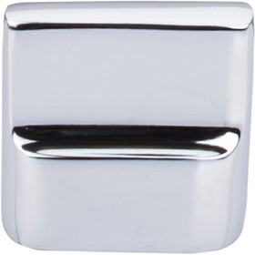 Top Knobs - Aspen II Flat Sided Knob 7/8" (c-c) - Polished Chrome (TKM2051)