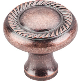 Top Knobs - Swirl Cut Knob  - Antique Copper (TKM332)