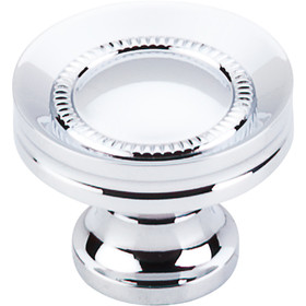 Top Knobs - Button Faced Knob  - Polished Chrome (TKM291)