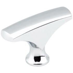 1-5/8" Diameter Zinc Die Cast Cabinet Knob.  Packaged with one 8-32 x 1" and 1-3/4" break-away screws.  Finish: Polished Chrome