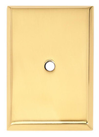 Alno | Backplate - 1 3/4" Rectangle Backplate in Polished Brass (A610-45-PB)