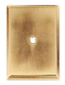 Alno | Backplate - 1 1/2" Rectangle Backplate in Polished Antique (A610-38-PA)