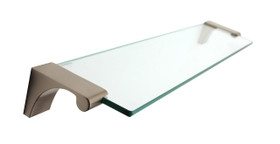 18" Glass Shelf With Brackets (ALNA6850-18-SN)