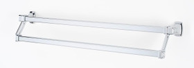 Alno | Cube - 25" Double Towel Bar in Polished Chrome (A6525-25-PC)