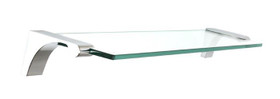 Alno | Luna - 24" Glass Shelf with Brackets in Polished Chrome (A6850-24-PC)