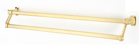 Alno | Cube - 31" Double Towel Bar in Polished Brass (A6525-31-PB)