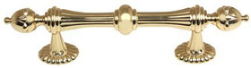 Alno | Ornate - 4" Pull in Unlacquered Brass (A6929-4-PB/NL)