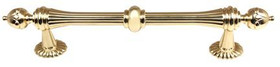 Alno | Ornate - 6" Pull in Unlacquered Brass (A6929-6-PB/NL)