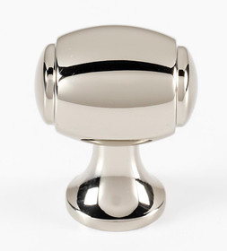 Alno | Royale - 1 1/8" Barrel Knob in Polished Nickel (A981-18-PN)
