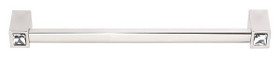 Alno | Contemporary Crystal - 8" Crystal Pull in Polished Nickel (CD718-8-PN)