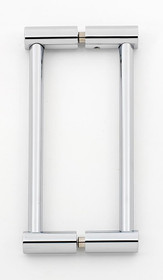 Alno | Contemporary I - 6" Back To Back Pulls in Polished Chrome (G715-6-PC)