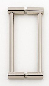 Alno | Contemporary I - 6" Back To Back Pulls in Polished Nickel (G715-6-PN)