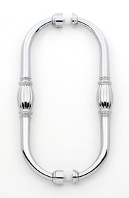 Alno | Tuscany - 8" Back To Back Pull in Polished Chrome (G234-8-PC)