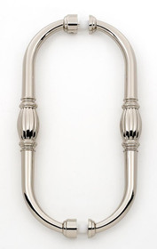 Alno | Tuscany - 8" Back To Back Pull in Polished Nickel (G234-8-PN)
