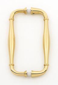 Alno | Charlie's - 6" Back To Back Pulls in Polished Brass (G726-6-PB)