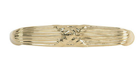 Polished Brass Ribbon & Reed Pull (BAC05P7280PB)