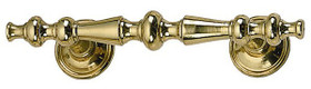 Polished Brass Traditional Cabinet Pull & Plates (BAC07P0040PB)