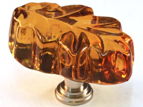 Oak Leaf Amber Knob (CAL-ARTX L2A-SN)