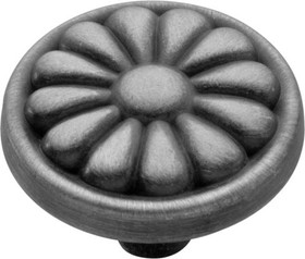 1-1/4 In. Newport Satin Pewter Antique Cabinet Knob (BPP531-SPA)