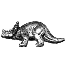 Styracosaurus Dinosaur Knob - D5 - Pewter (BSH-683338)
