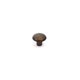 Rio - Zinc Die Cast, 30mm dia. Knob, Weathered Brass (CENT24505-WB)