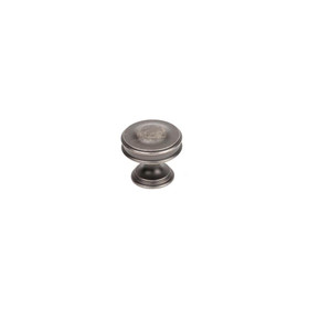 Belvedere 1-3/8" diameter zinc die cast knob in Regent Silver (CENT29407-RS)