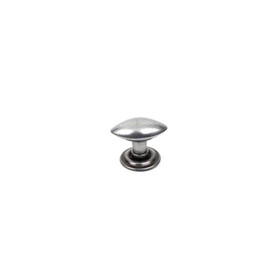 Rio - Zinc Die Cast, 30mm dia. Oval Knob, Weathered Pewter (CENT24515-WP)