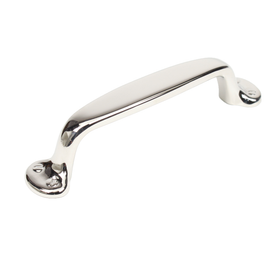 Premium solid Brass, Pull, 4" cc in Polished Nickel (CENT18137-14)