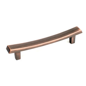 128 mm cc zinc Pull in Antique Bronze w/Copper (CENT25978-AZC)