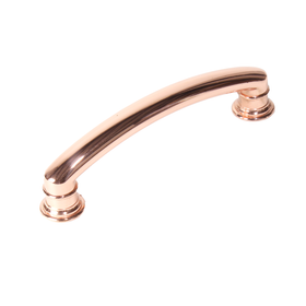 4" cc zinc Pull in Polished Rose Gold (CENT29467-RG)