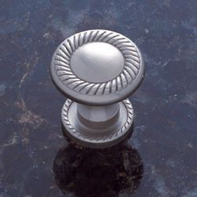 Satin Nickel Finish 31 mm Rope Knob with Back Plate(JVJ67446)