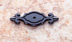 Matte Black Finish 3" Deco Back Plate for Knobs(JVJ46714)