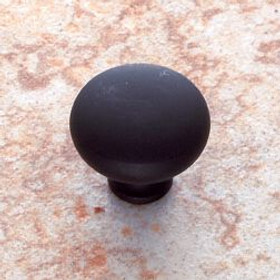 Matte Black Finish 1 1/4" Mushroom Knob(JVJ46014)