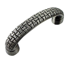 Satin Silver Antique Rattan Handle (MNG14611)
